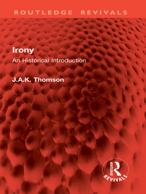 Title details for Irony by J.A.K. Thomson - Available